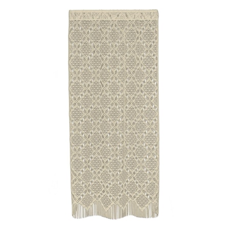 Heritage Lace 48 x 63 in. Diamond Fringe Panel; Cafe 6415C-4863